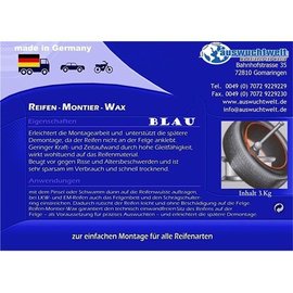3Kg Reifenmontagepaste BLAU Run Flat Montagepaste Reifen Montierpaste Montage Wax