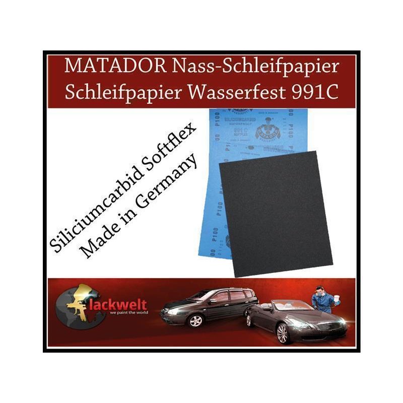 1,00€/Stück 10 x Schleifpapier wasserfest Nassschleifpapier P5000 
