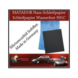APP Schleifpapier wasserfest 230 x 280mm 5 Bogen P 60