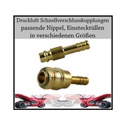 Druckluftkupplung und Stecker Set verschiedene Gren 6 -...