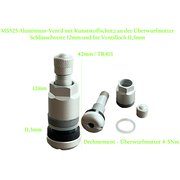 MS525 Silber PKW Alu Ventil Lnge 42mm m....