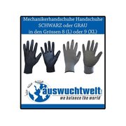 Handschuhe Mechanikerhandschuhe in Schwarz oder Grau Gr....